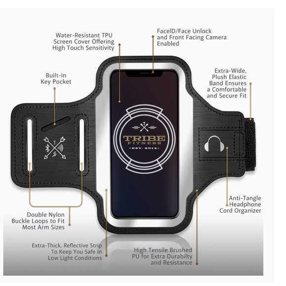 Tribe Fitness Accessories New Tribe Fitness Premium Sports Armbands
